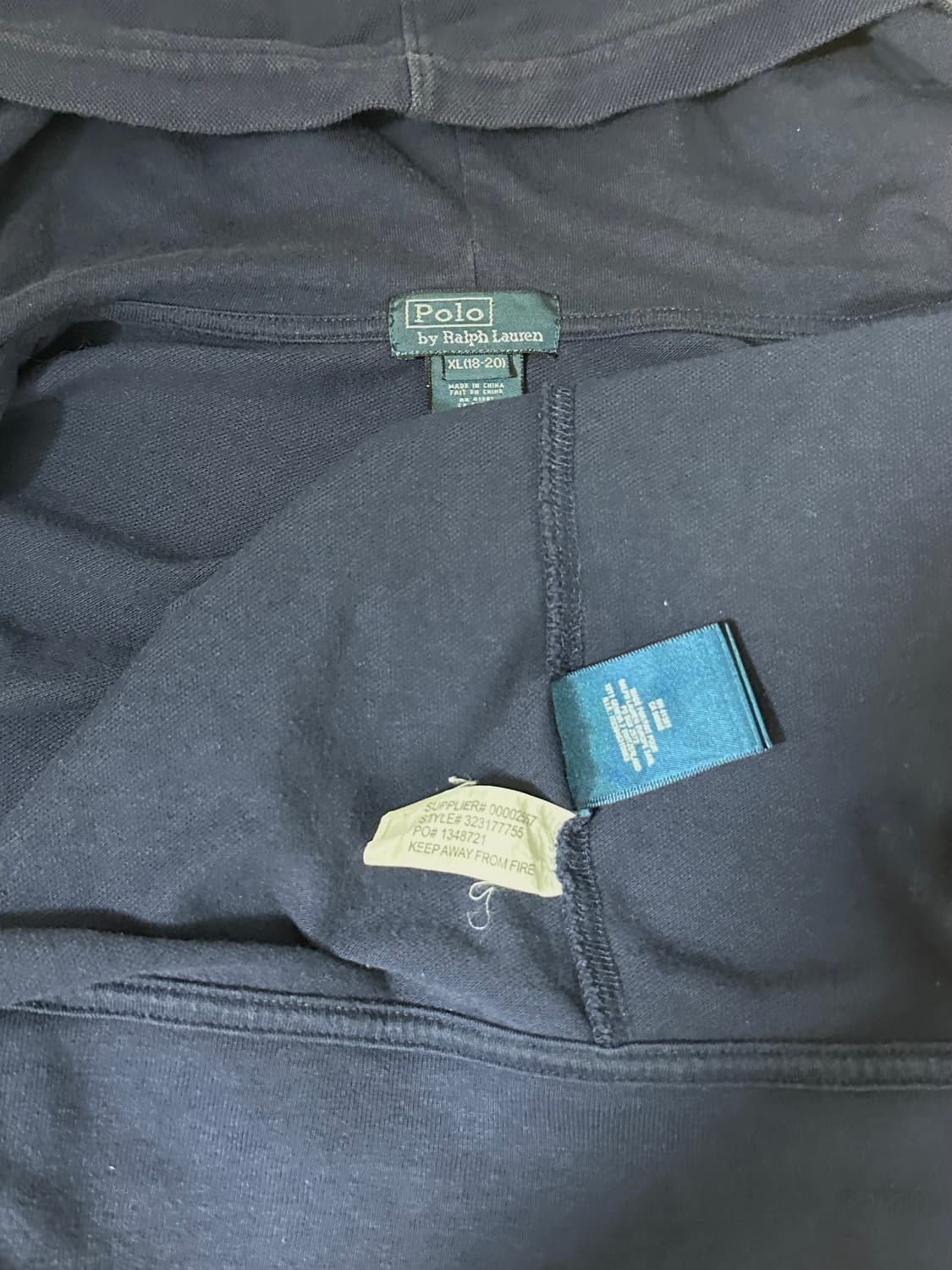 폴로 랄프로렌 빅포니 네이비 후드집업 상품이미지3