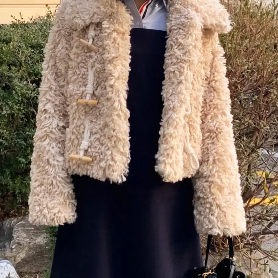 런던플랏(LONDONFLAT) 더플 퍼자켓 프리사이즈 새상품 상품이미지1