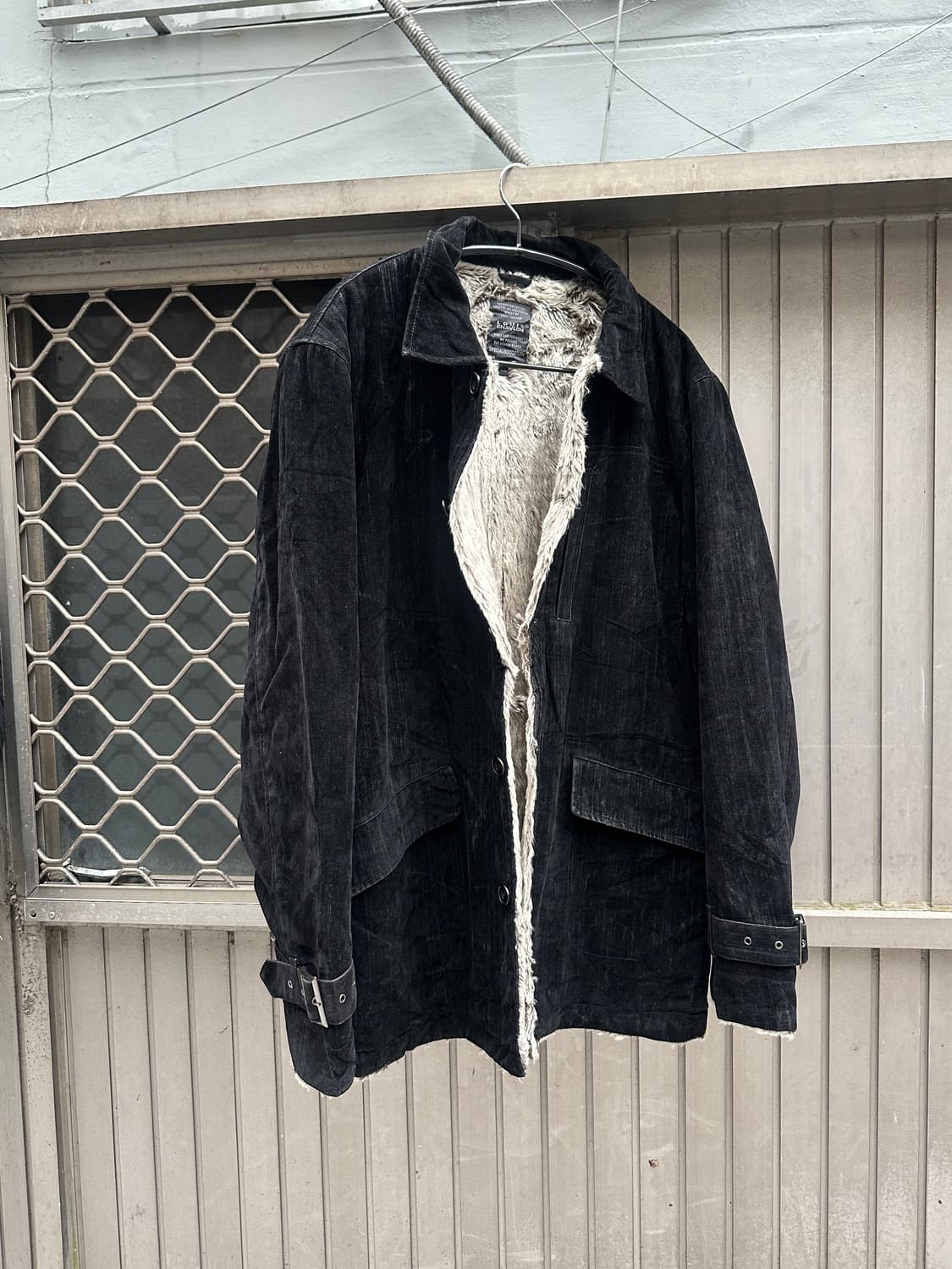 Louis Chavlon 00s suede fur jacket 상품이미지2