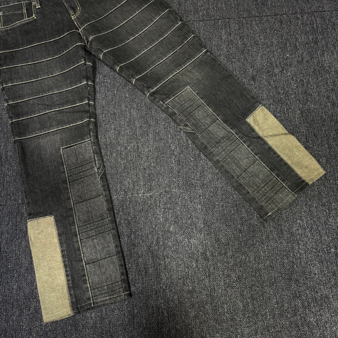 PPFM 패치워크 디테일 데님 팬츠 상품이미지3