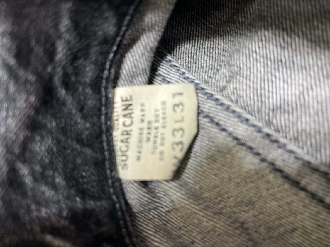 슈가케인 1947 블랙 하드워시 데님 33사이즈 상품이미지4
