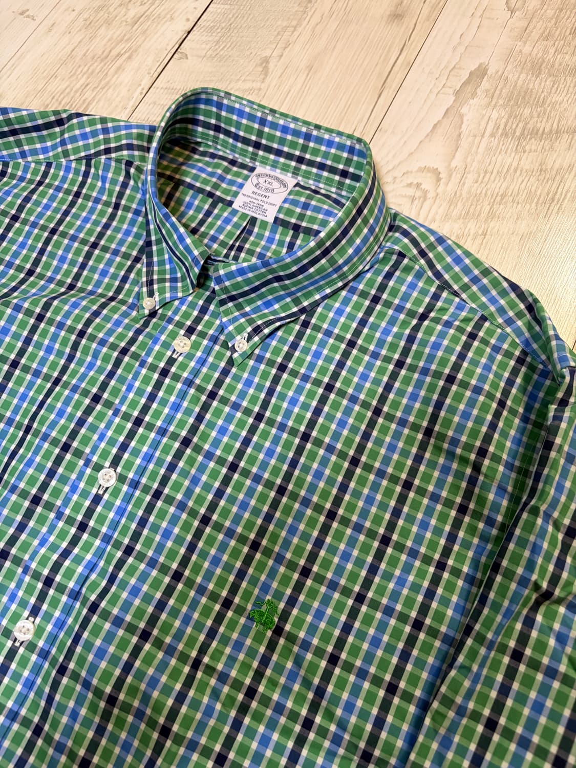 [XXL] 브룩스 브라더스 체크 셔츠 새상품 상품이미지1