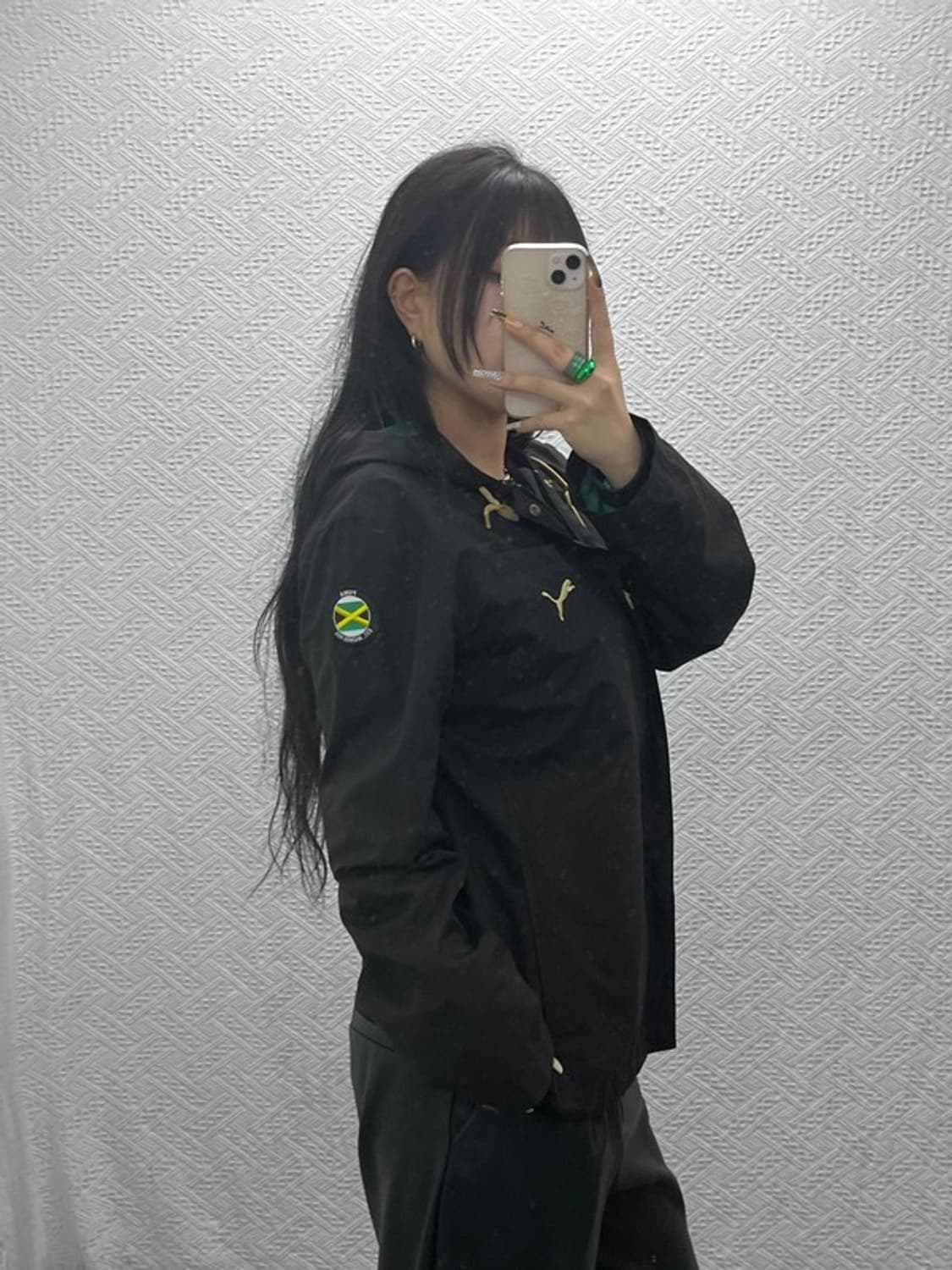 푸마 스포티 키치 자메이카 빅레터링 바람막이 자켓 M C08021 상품이미지2