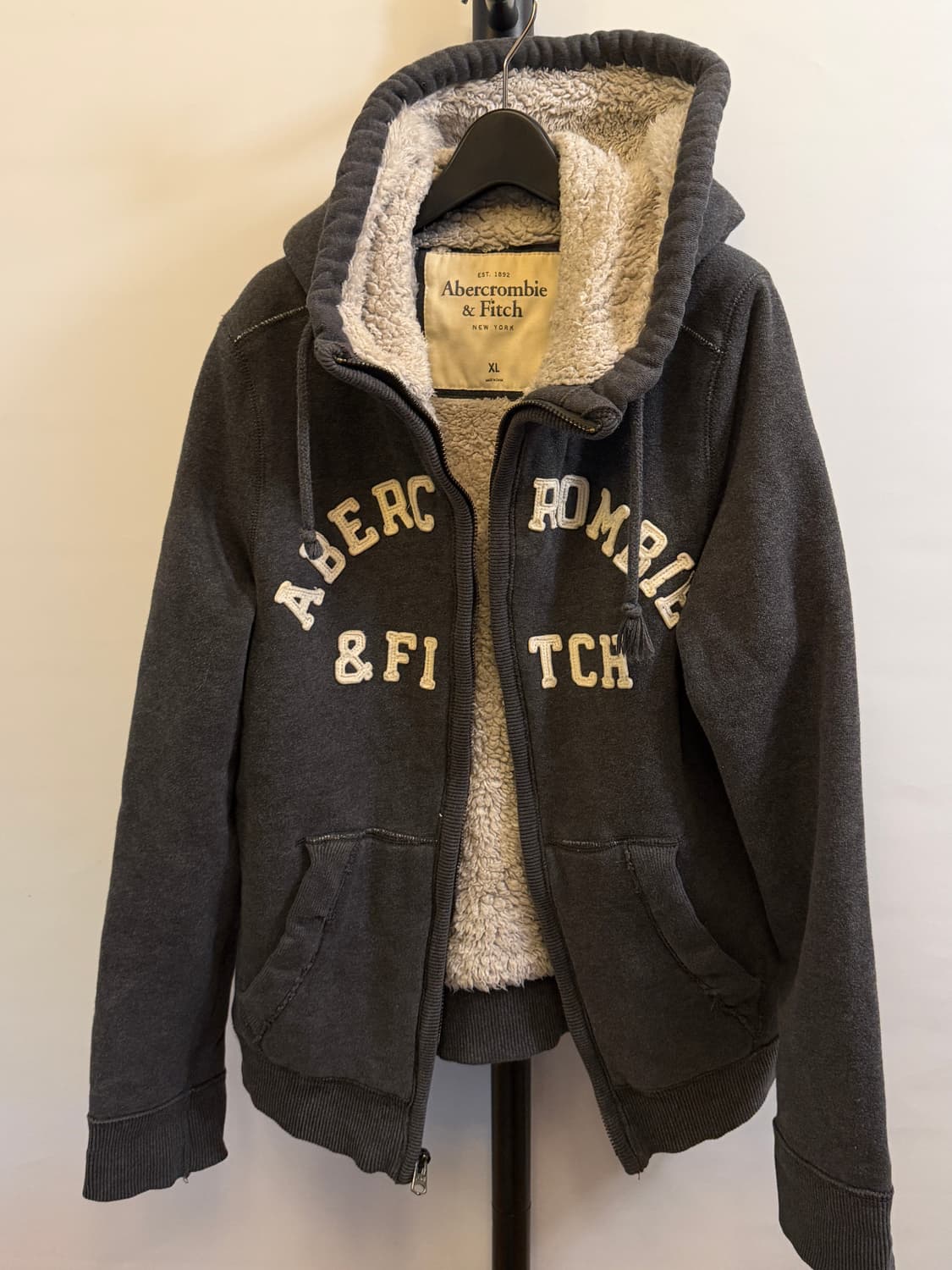 아베크롬비 대장급 양털 후드집업 상품이미지2