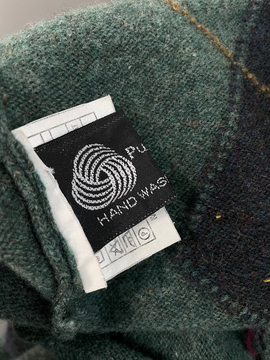 [XL] 라일앤스콧 아가일 퓨어 램스울 가디건 상품이미지9