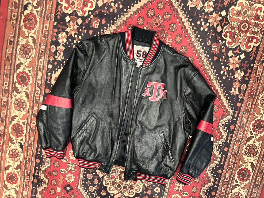 ( XXXL ) 야구점퍼 소가죽자켓 빅사이즈자켓 빈티지가죽자켓 상품이미지6