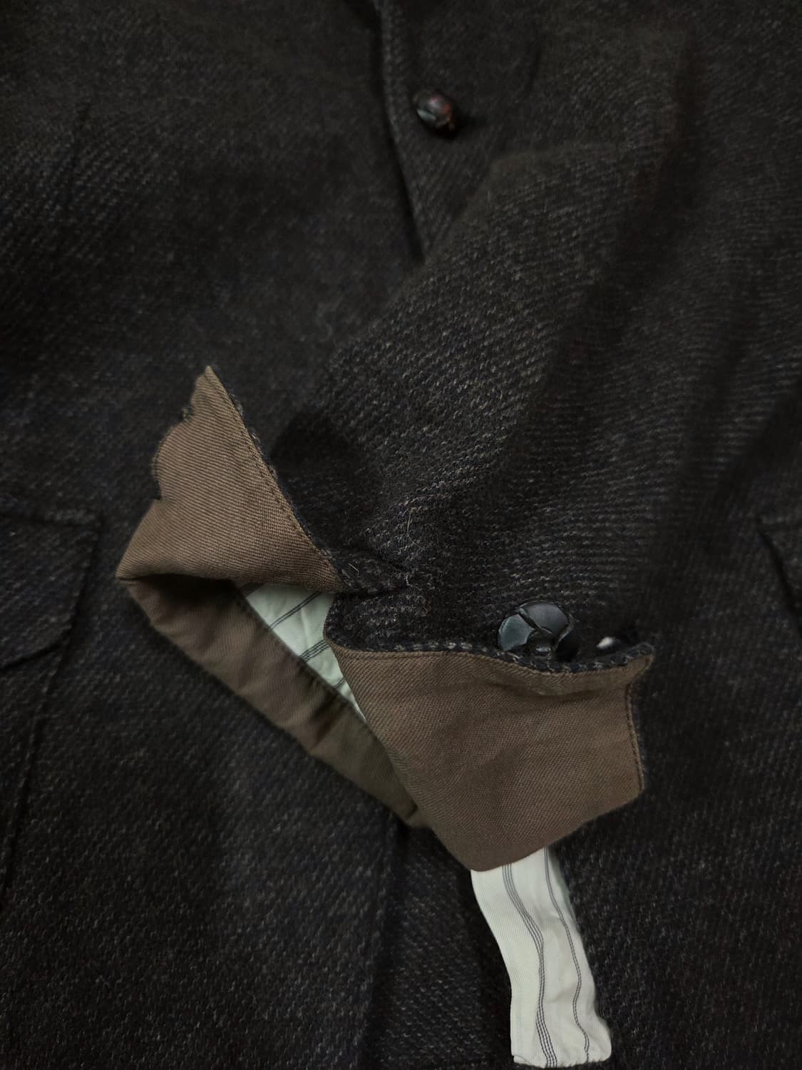 YUICHI SHOMOMA JAPAN 다크 브라운 울 재킷 상품이미지7