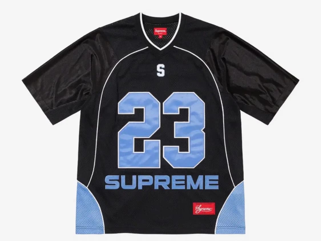 [XL]슈프림 퍼펙트시즌 풋볼 져지 블랙 2023SS 상품이미지1