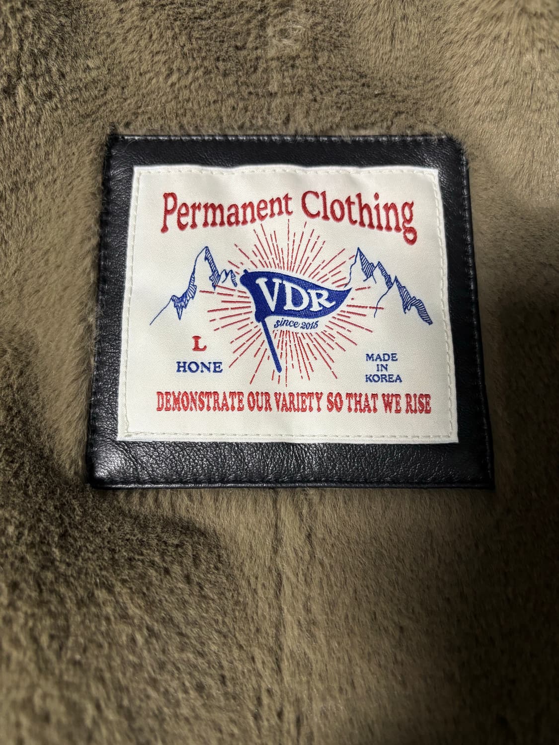 L) vdr B-3 플라이트 자켓 무스탕 무통 자켓 상품이미지8