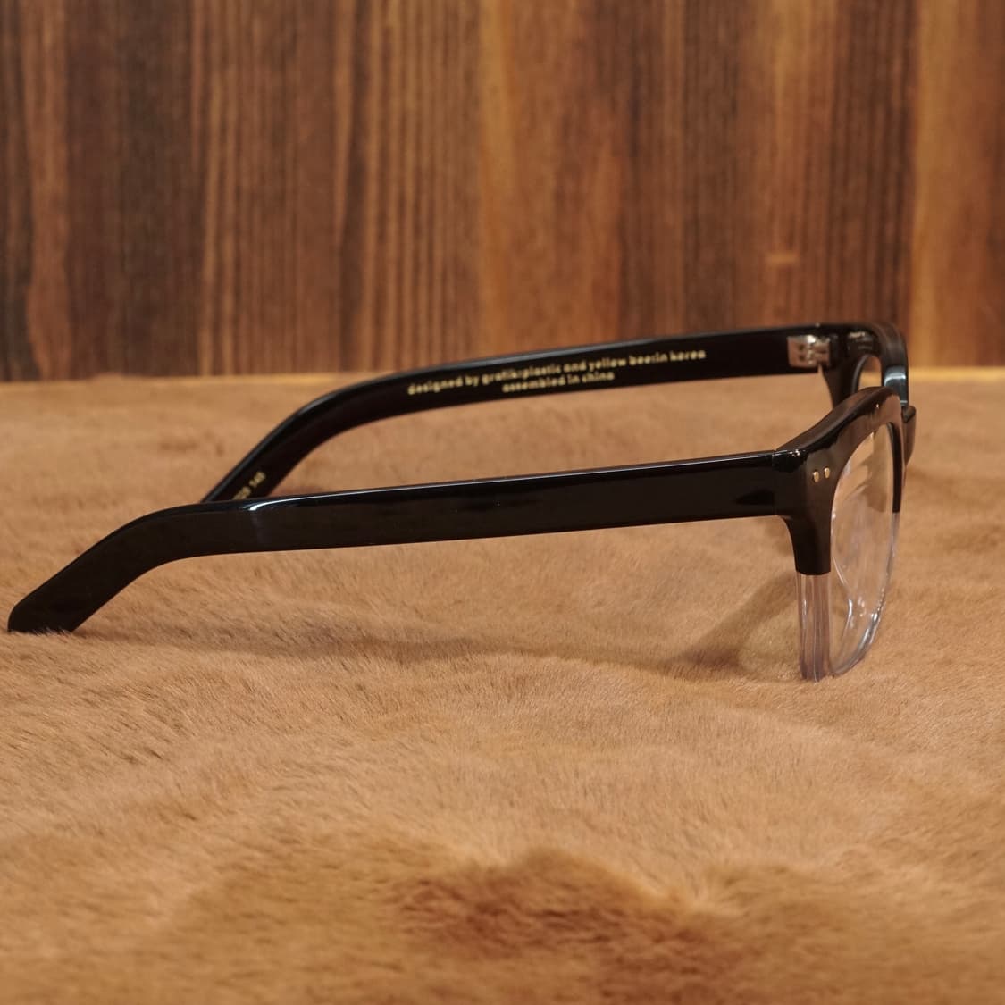 그라픽 플라스틱 X 옐로우비 투톤 안경 상품이미지4