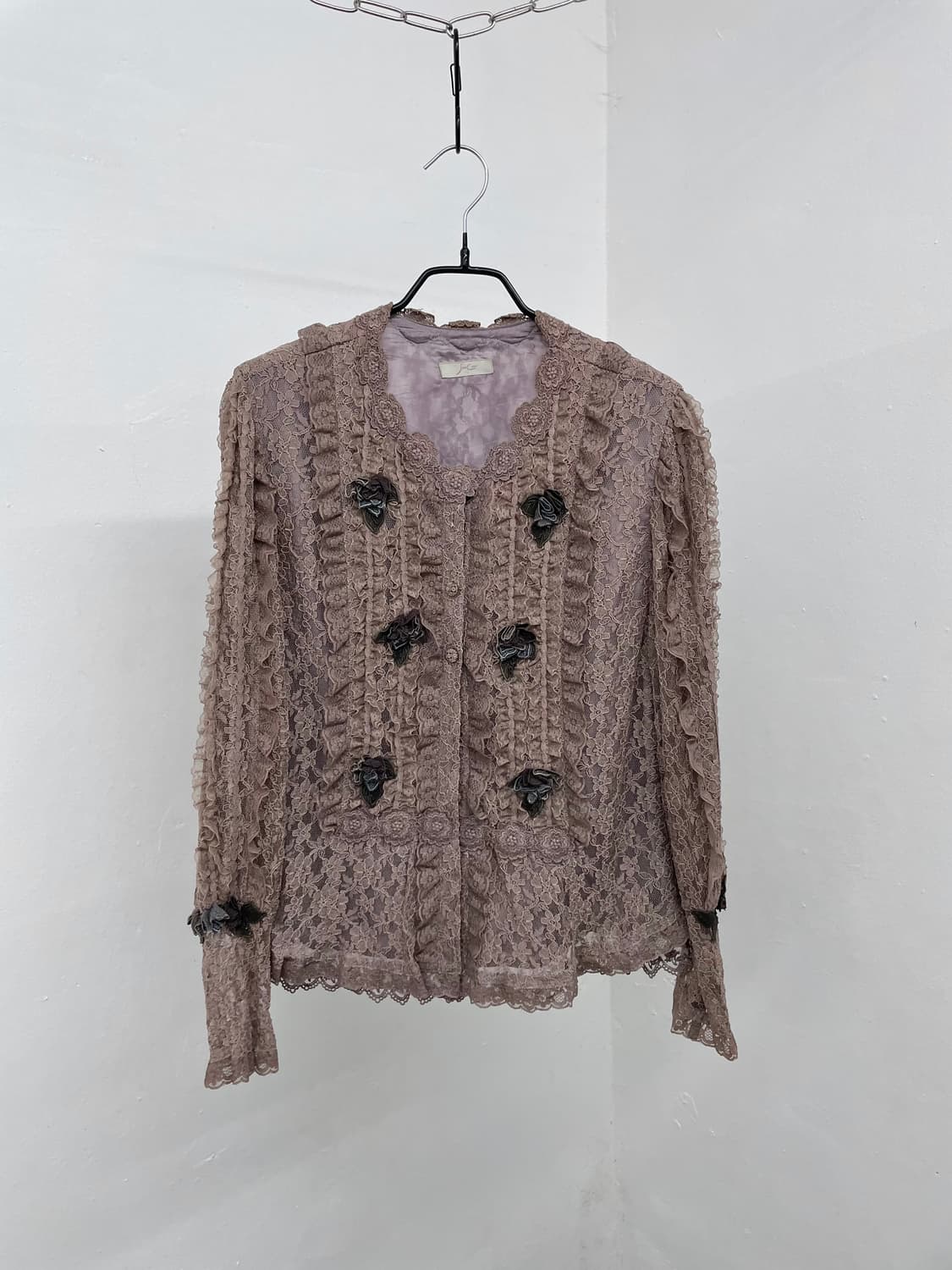 페어리 레이스 자수 디테일 블라우스 상품이미지7