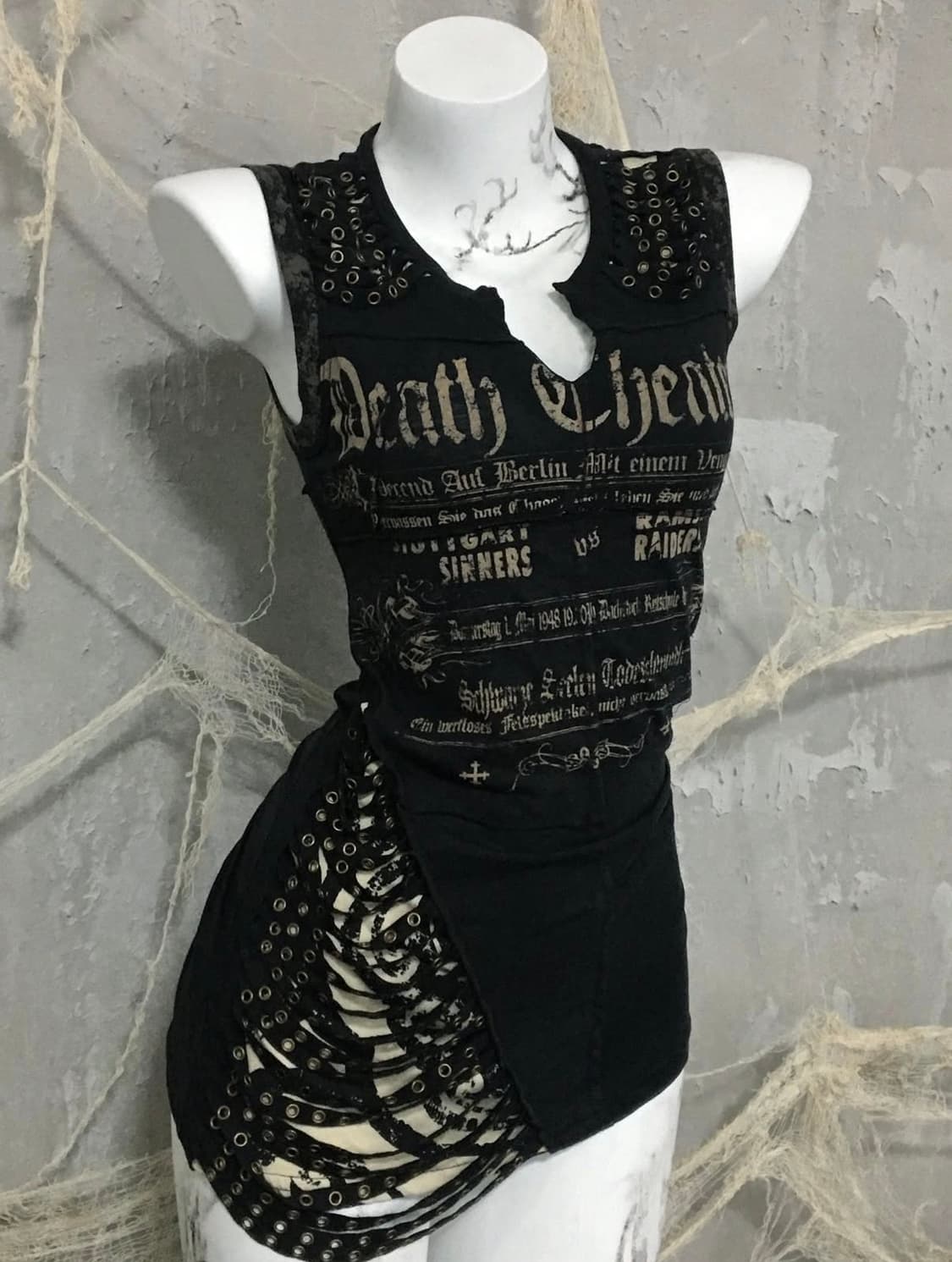 Salvage Punching Net Detail Sleeveless 상품이미지2