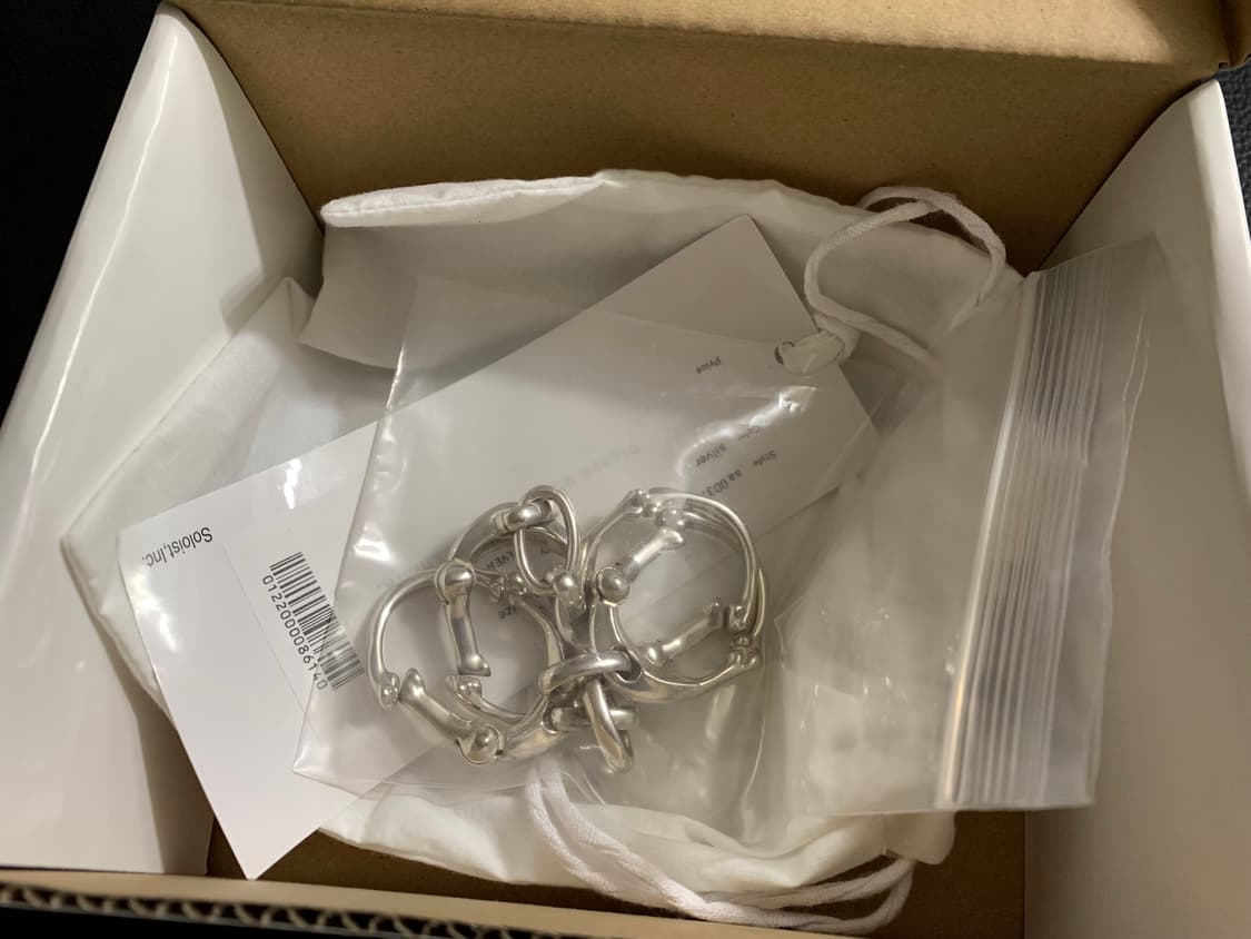 [L] 타키히로미야시타 솔로이스트 본 쉐입 브레이슬릿 팔찌 soloist 상품이미지5