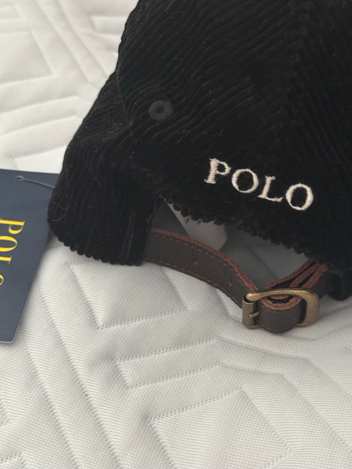 새상품 / 폴로 랄프로렌 코듀로이 볼캡 / 블랙 상품이미지3