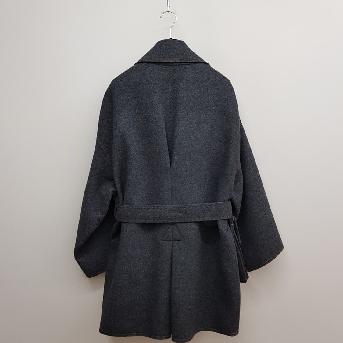한섬 랑방 캐시미어 블렌드 벨티드 코트 82-94-160사이즈 상품이미지5