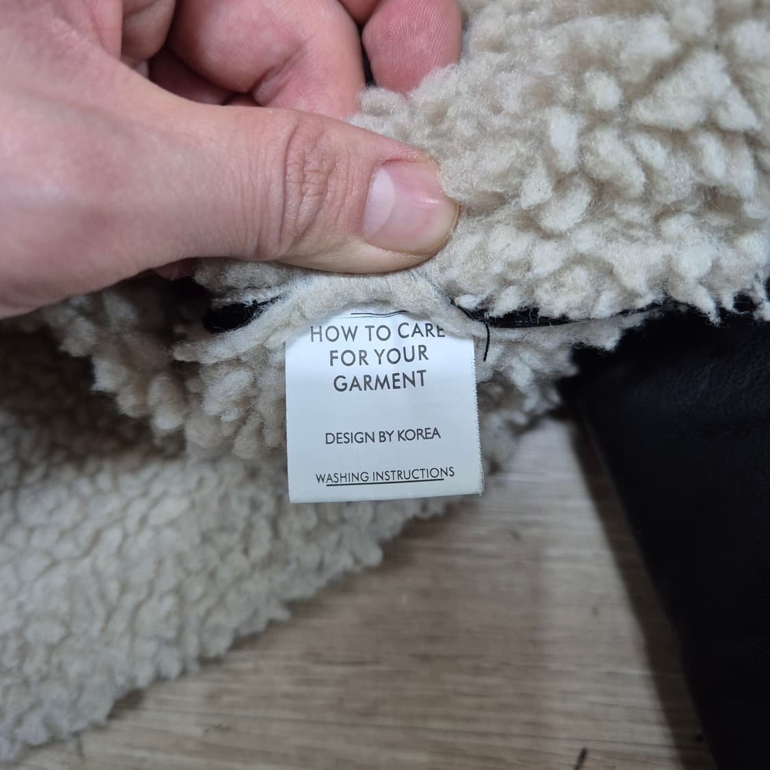 여성 레더 양털 크롭 무스탕 가죽자켓 FREE 상품이미지5