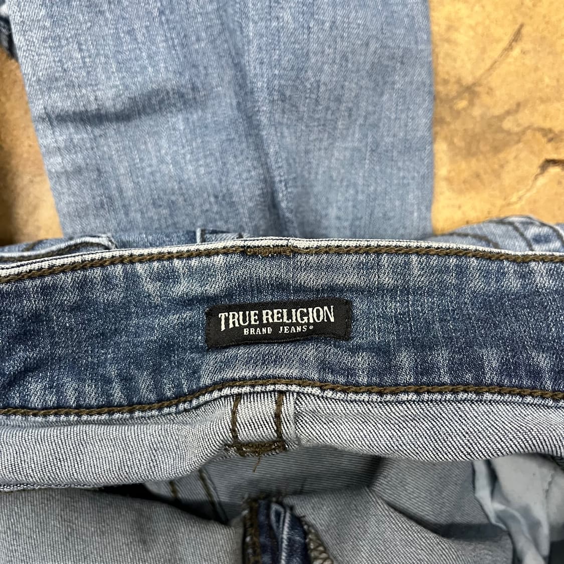 [정품/34] 트루릴리젼 블루 데님 청바지 b15 상품이미지4