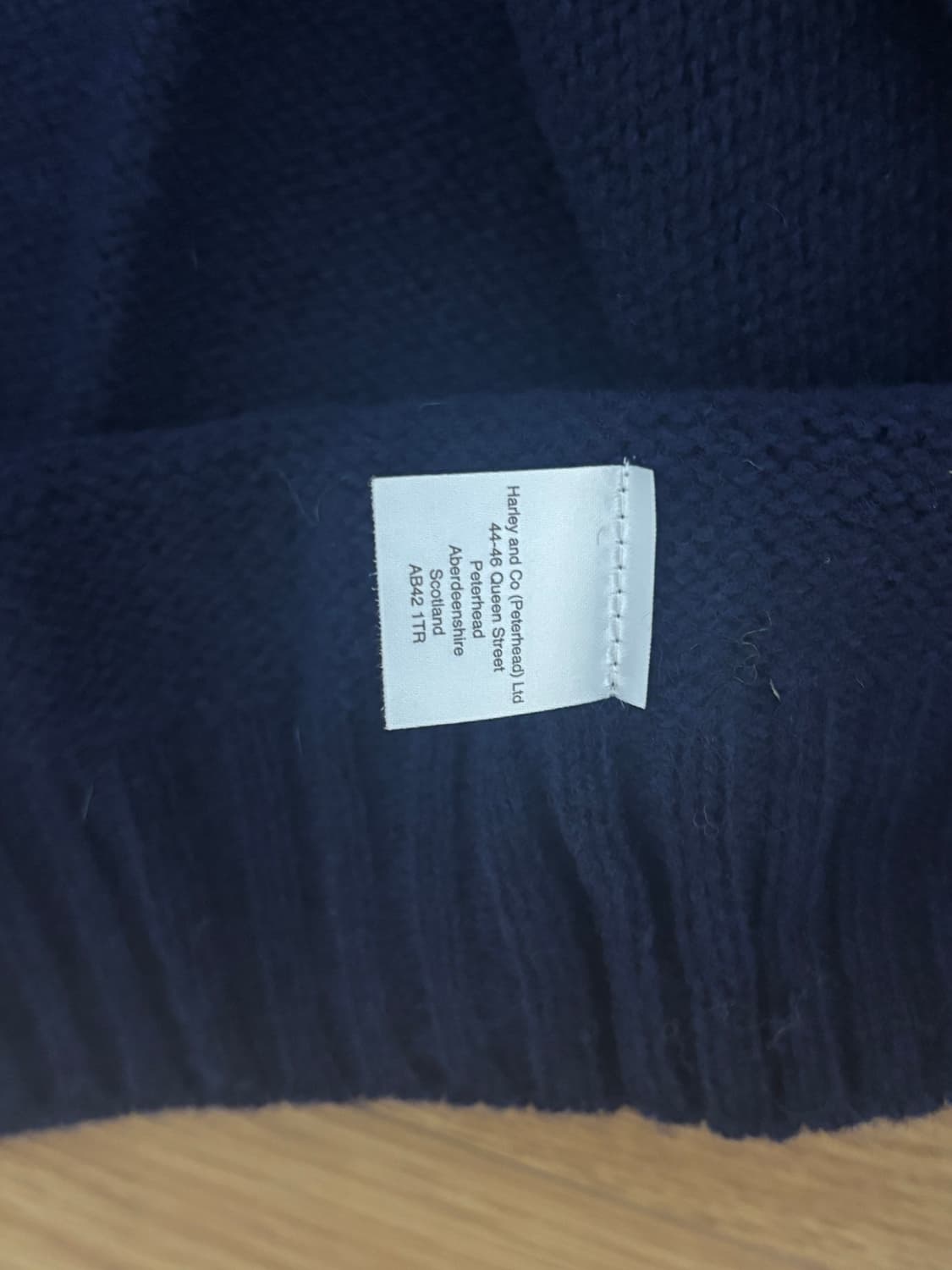 할리오브스코틀랜드 울 가디건 네이비 상품이미지5