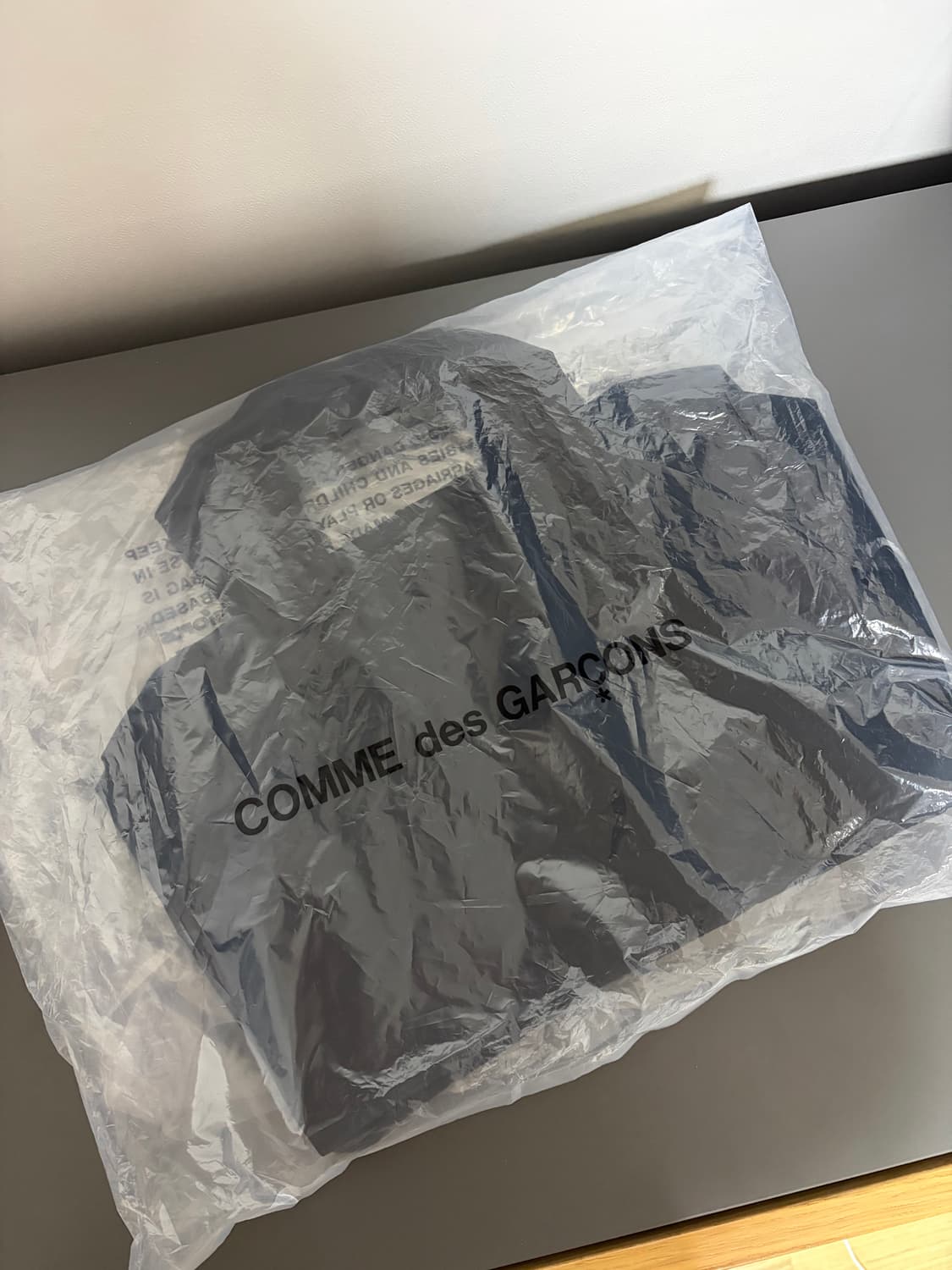 S)꼼데가르송 나일론 지퍼 토트백 블랙 상품이미지2