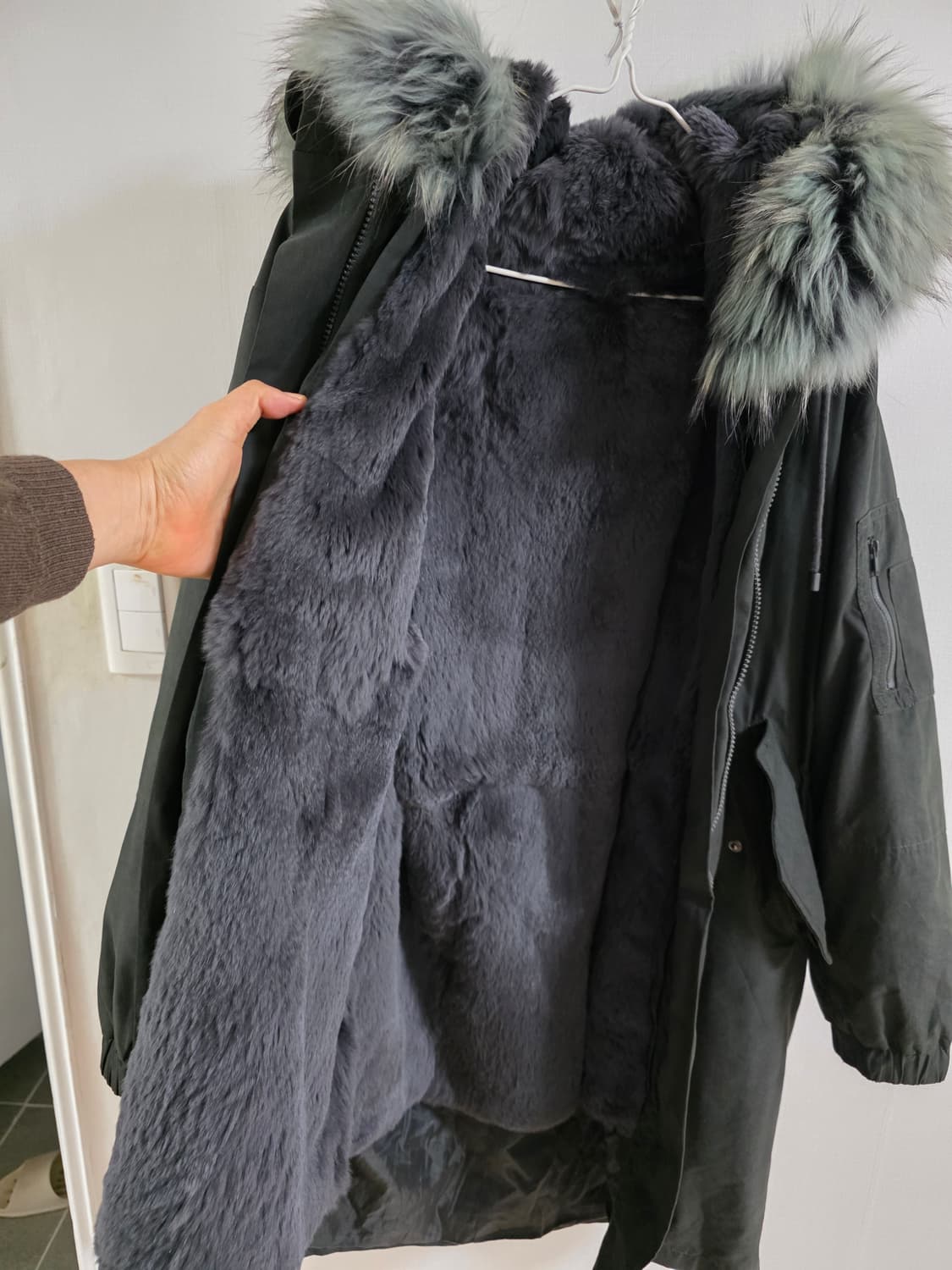 레노마 토끼털 안감 야상 상품이미지3