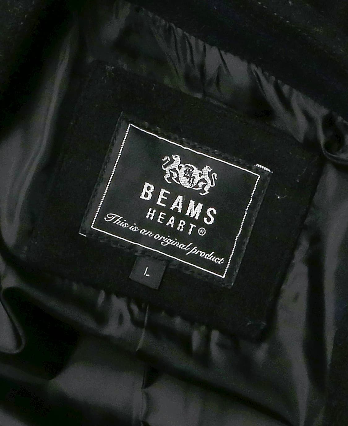 빔즈 하트 [Beams Heart] 블랙 울 스탠다드 싱글 코트 상품이미지5