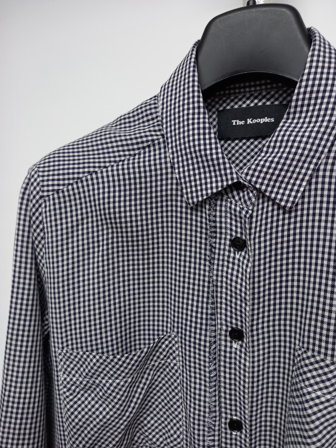 쿠플스 춘하추 체크 긴팔블라우스 44 55 상품이미지4