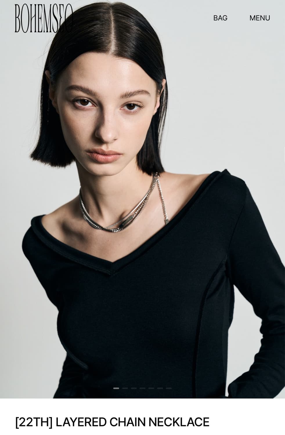 보헤미안서울 LAYERED CHAIN NECKLACE 상품이미지1