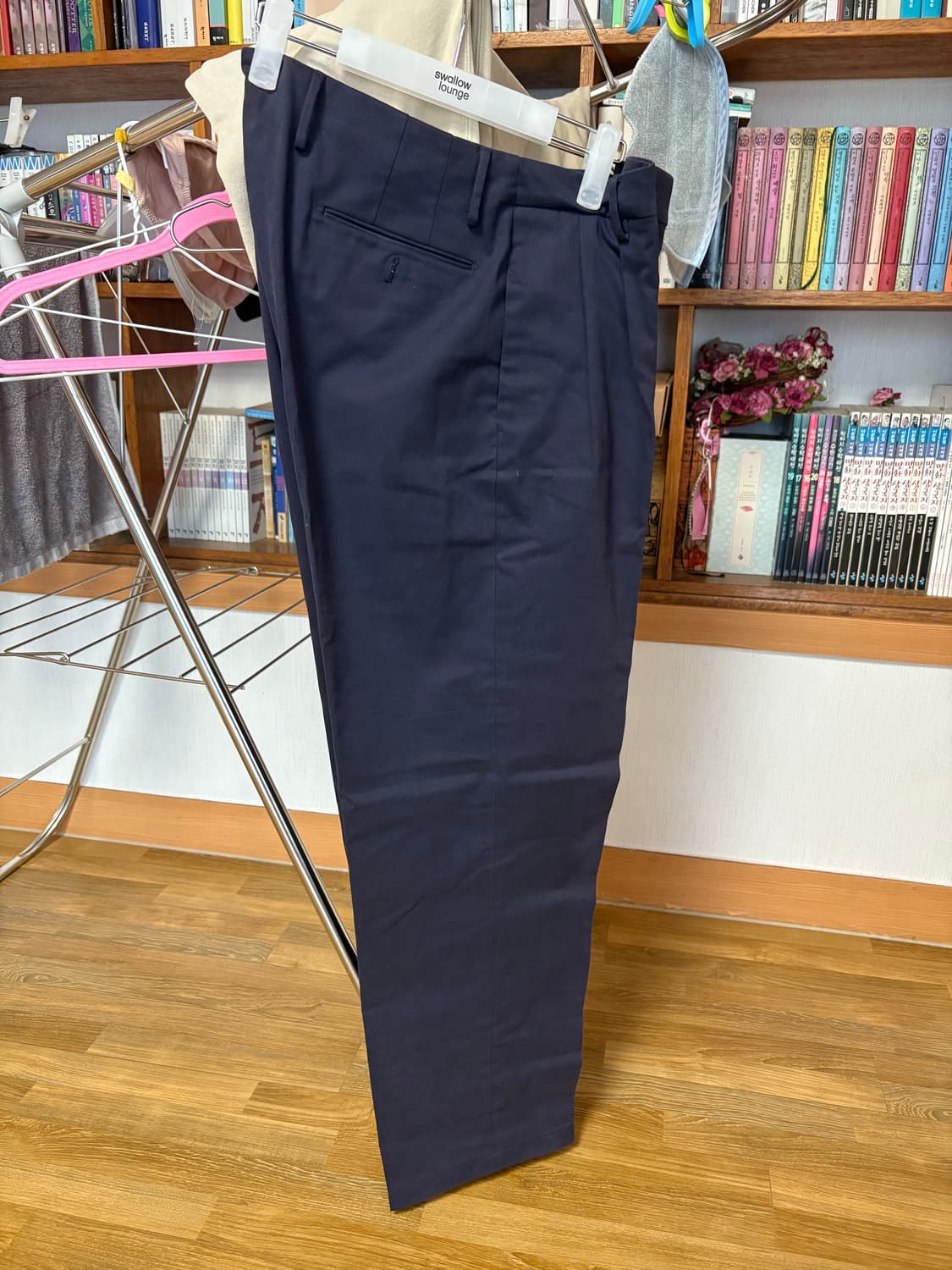 아틀리에 델디오 Italian Peached Cotton Pants네이비 상품이미지1