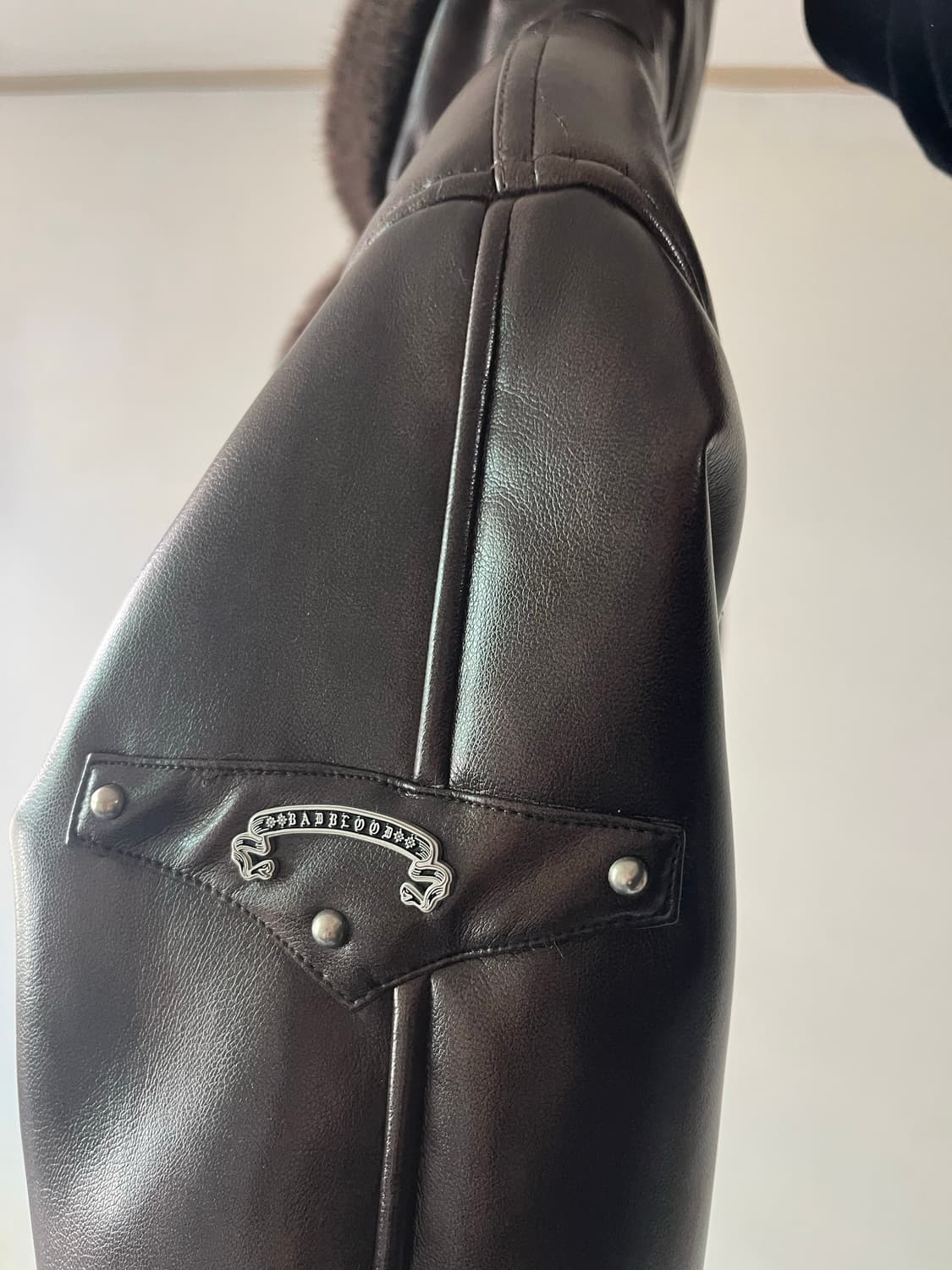 배드블러드 바이퍼 시어링 무스탕 워시드브라운 m 상품이미지5