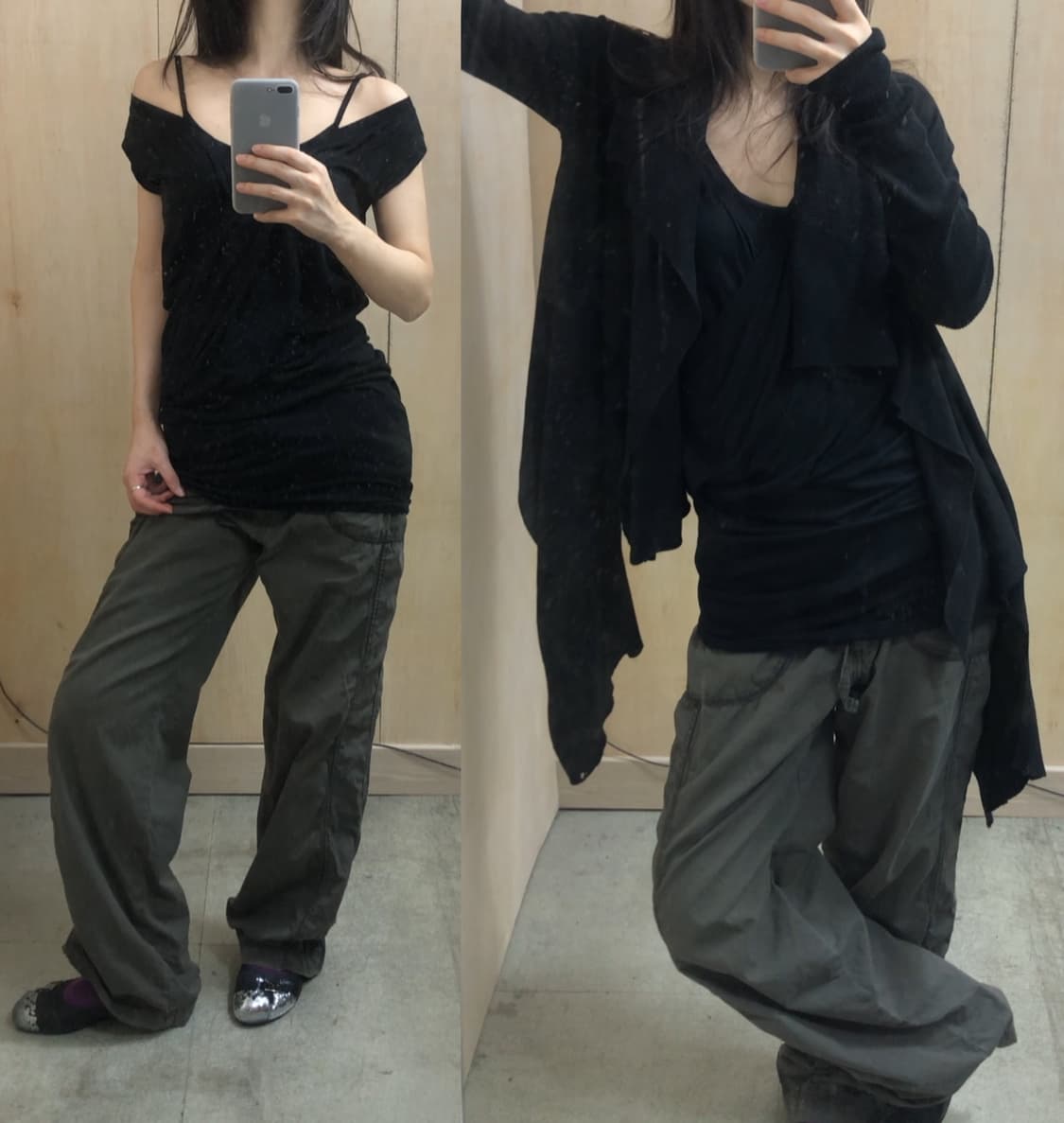 [직수입] 빈티지 가디건 블랙 상품이미지3