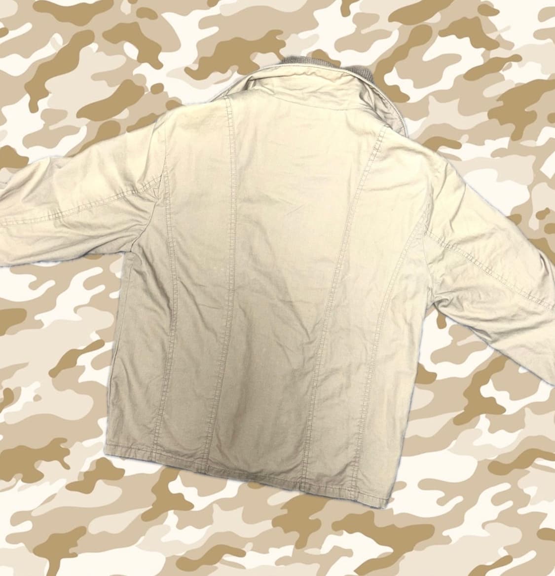 빈티지 Burden 베이지 투웨이 지퍼 디테일 자켓 y2k 상품이미지3