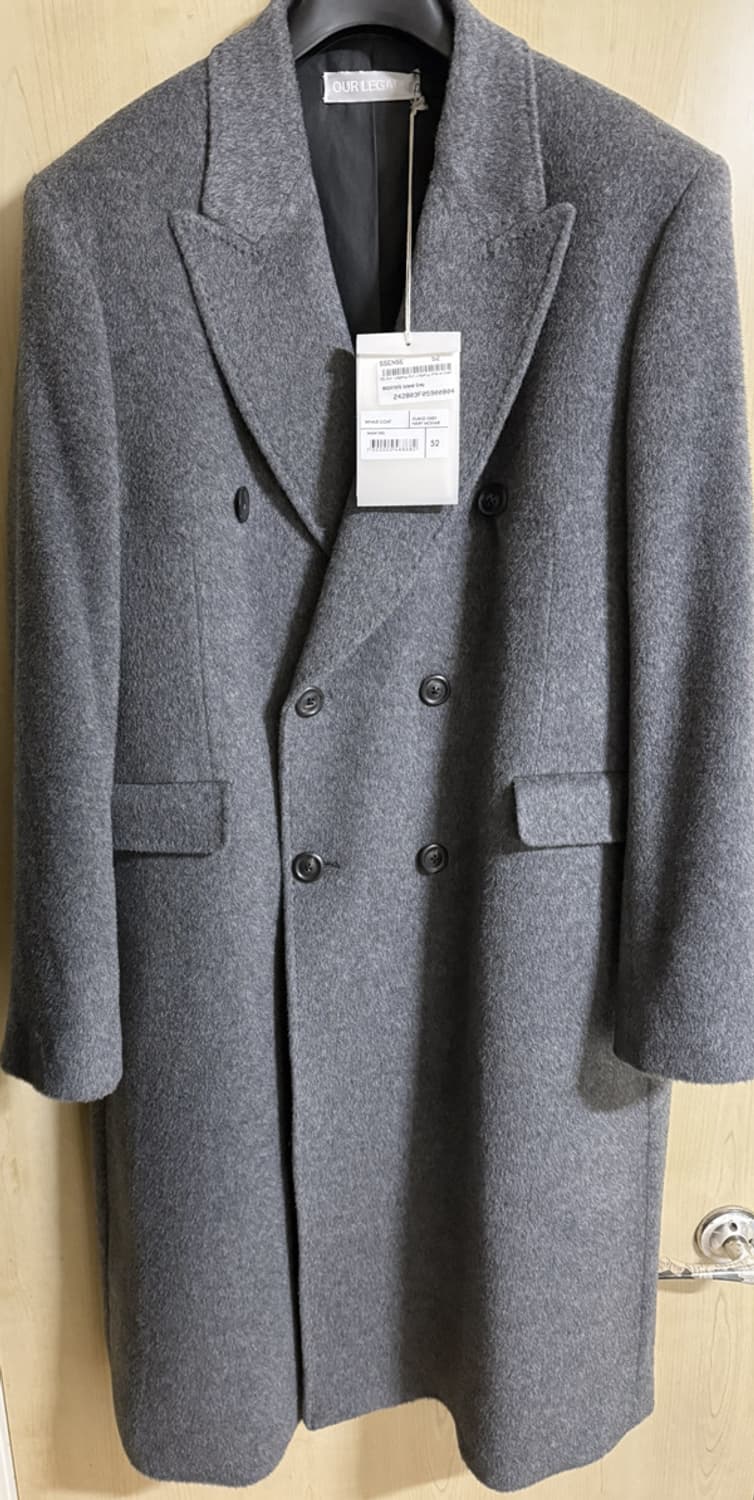 [52] 아워레가시 24fw 웨일 코트 모헤어 그레이 상품이미지2