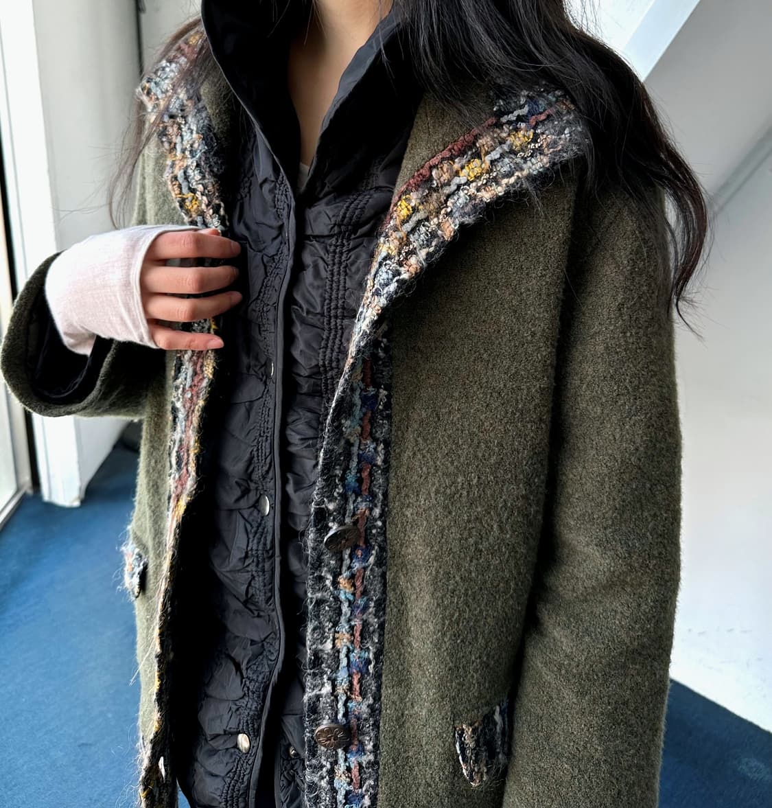  Padded design stitch jacket 상품이미지8