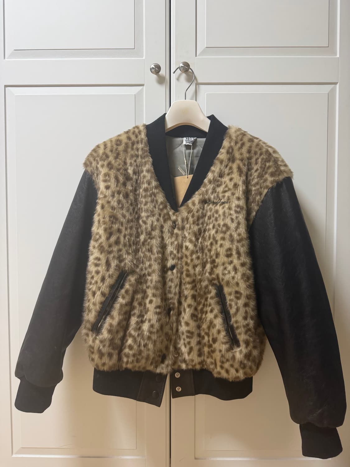 스탠드얼론 리얼양가죽+레오파드퍼자켓 상품이미지2