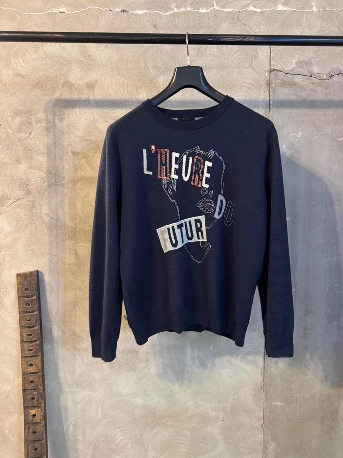 타임옴므 그래픽 니트 100 상품이미지1