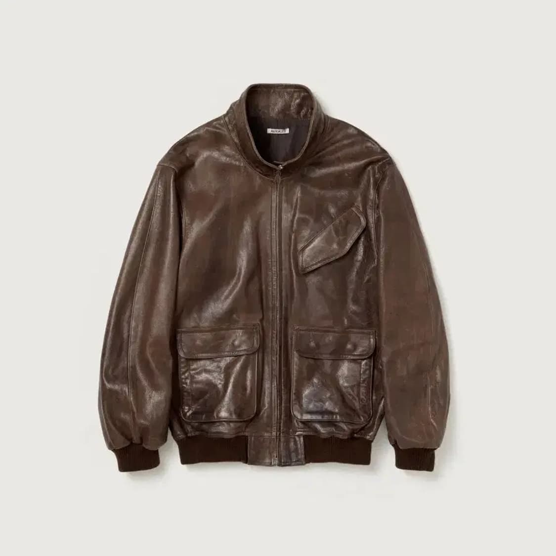 오라리 램 레더 블루종 상품이미지1