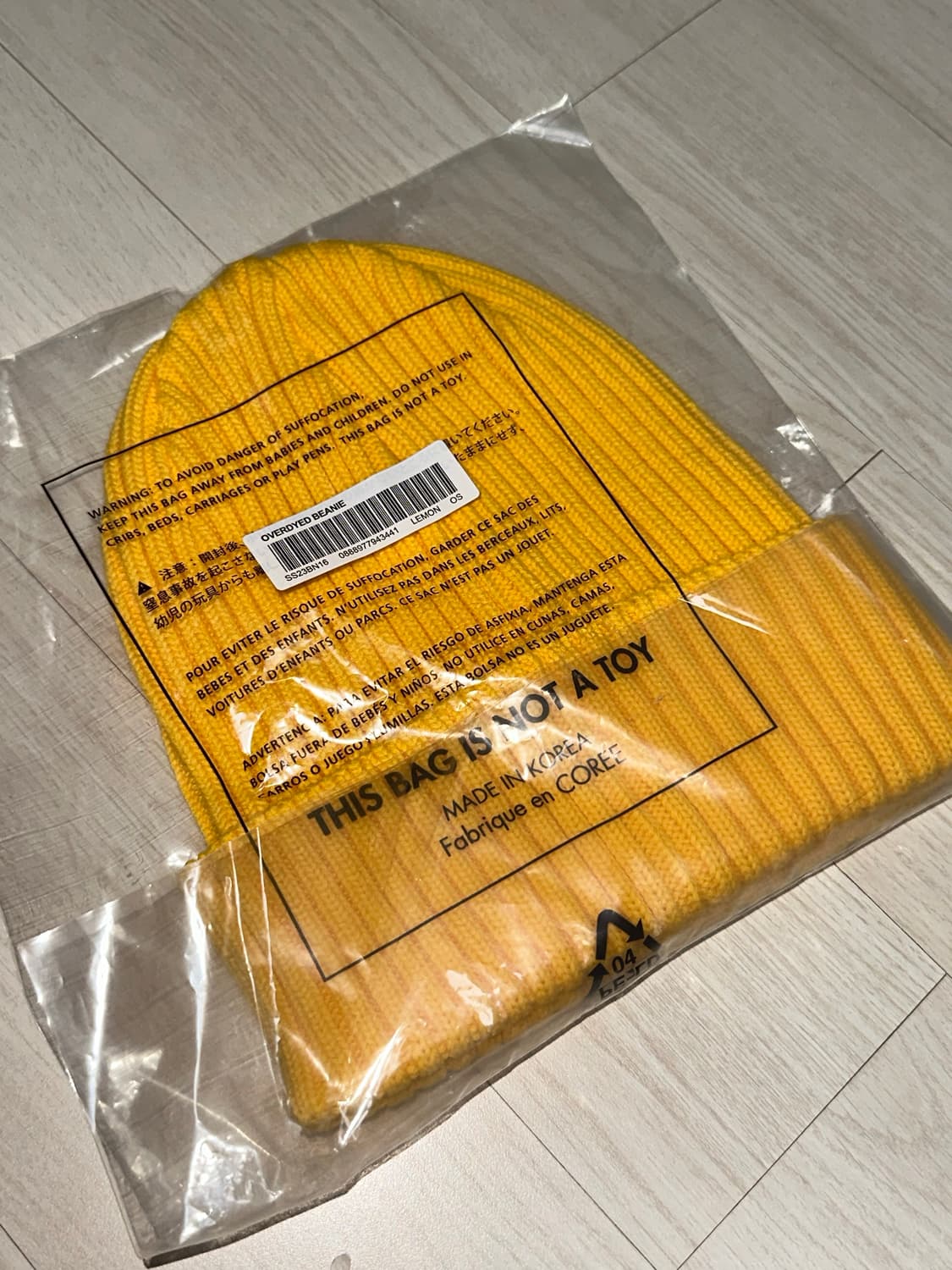 [새상품] 슈프림 오버다이드 비니 옐로우 상품이미지3