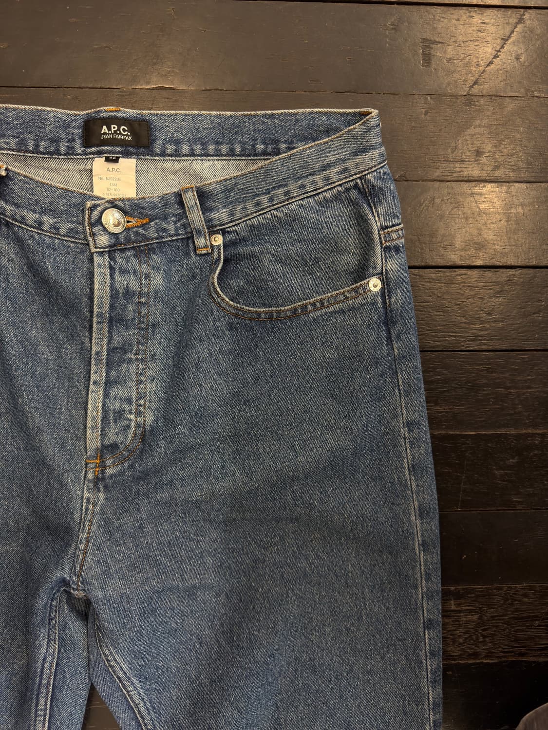 A.P.C Straight Denim Pants (washed blue) 상품이미지1