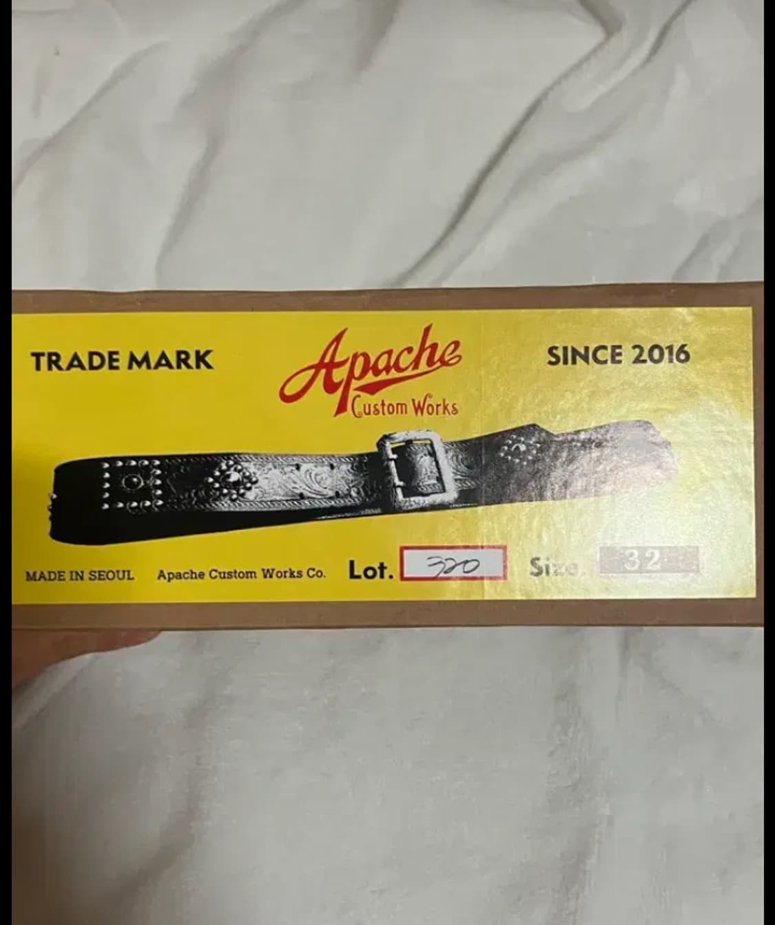 [32] 아파치 커스텀 웍스 lot 320 벨트 상품이미지5