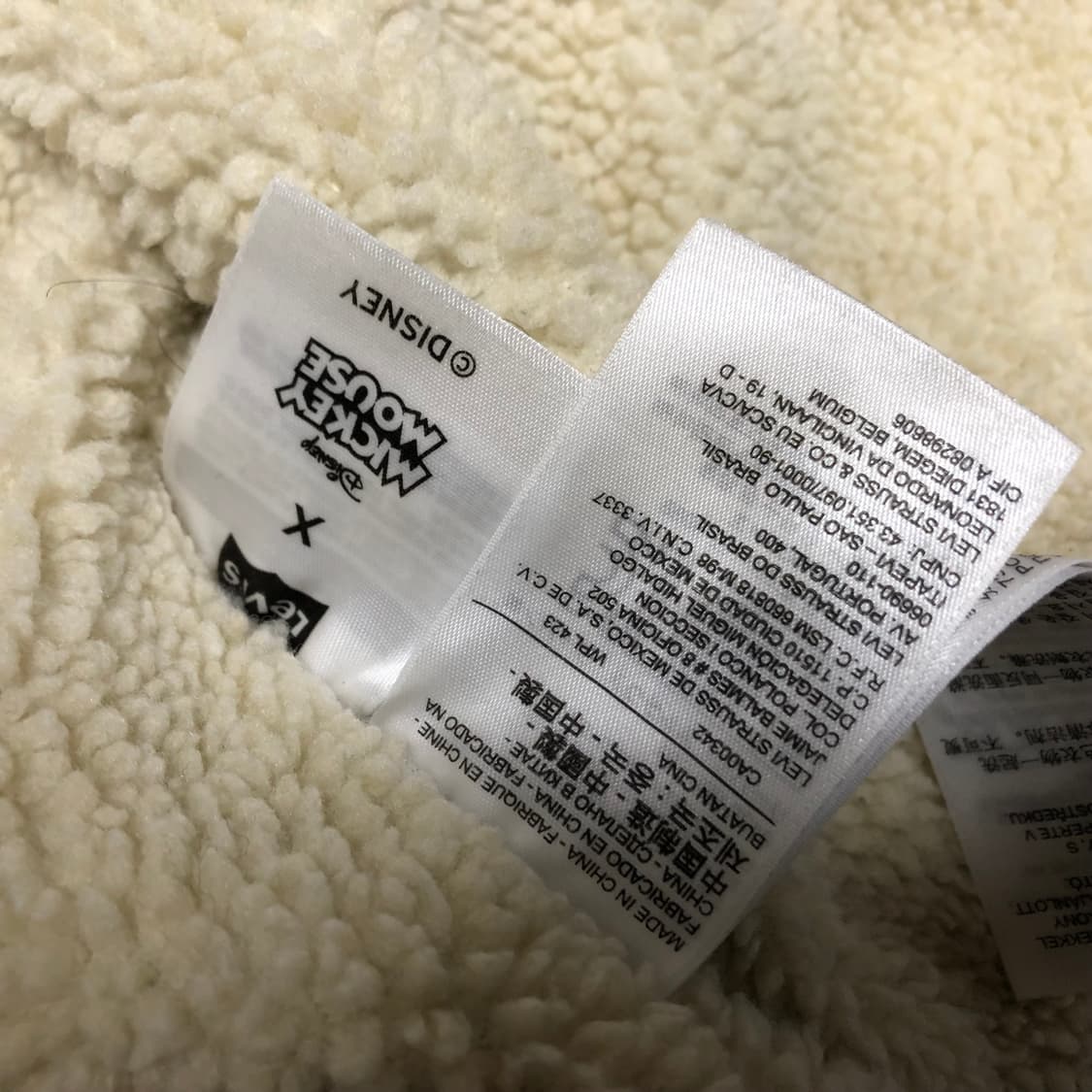 리바이스 미키마우스 쉐르파 자켓 청자켓 데님 상품이미지6