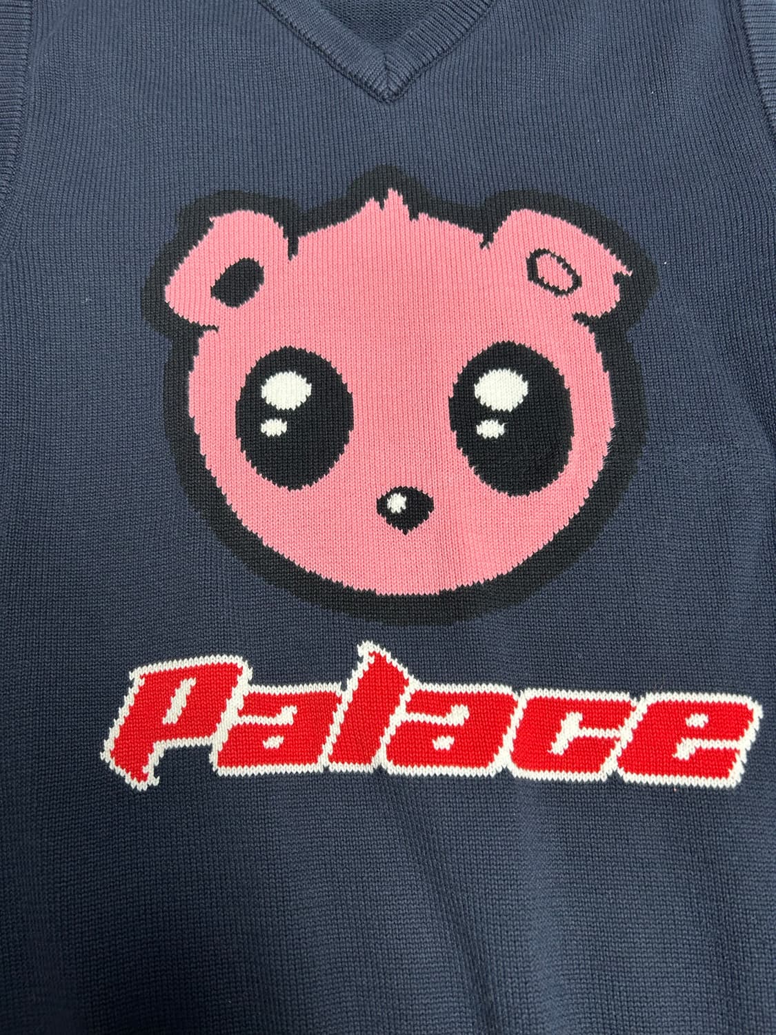 팔라스 카와이 베스트 니트 네이비 상품이미지2