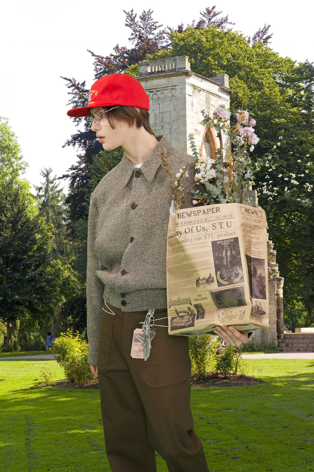 [M] STU 트윌 밴딩 자켓 베이지 브라운 상품이미지2