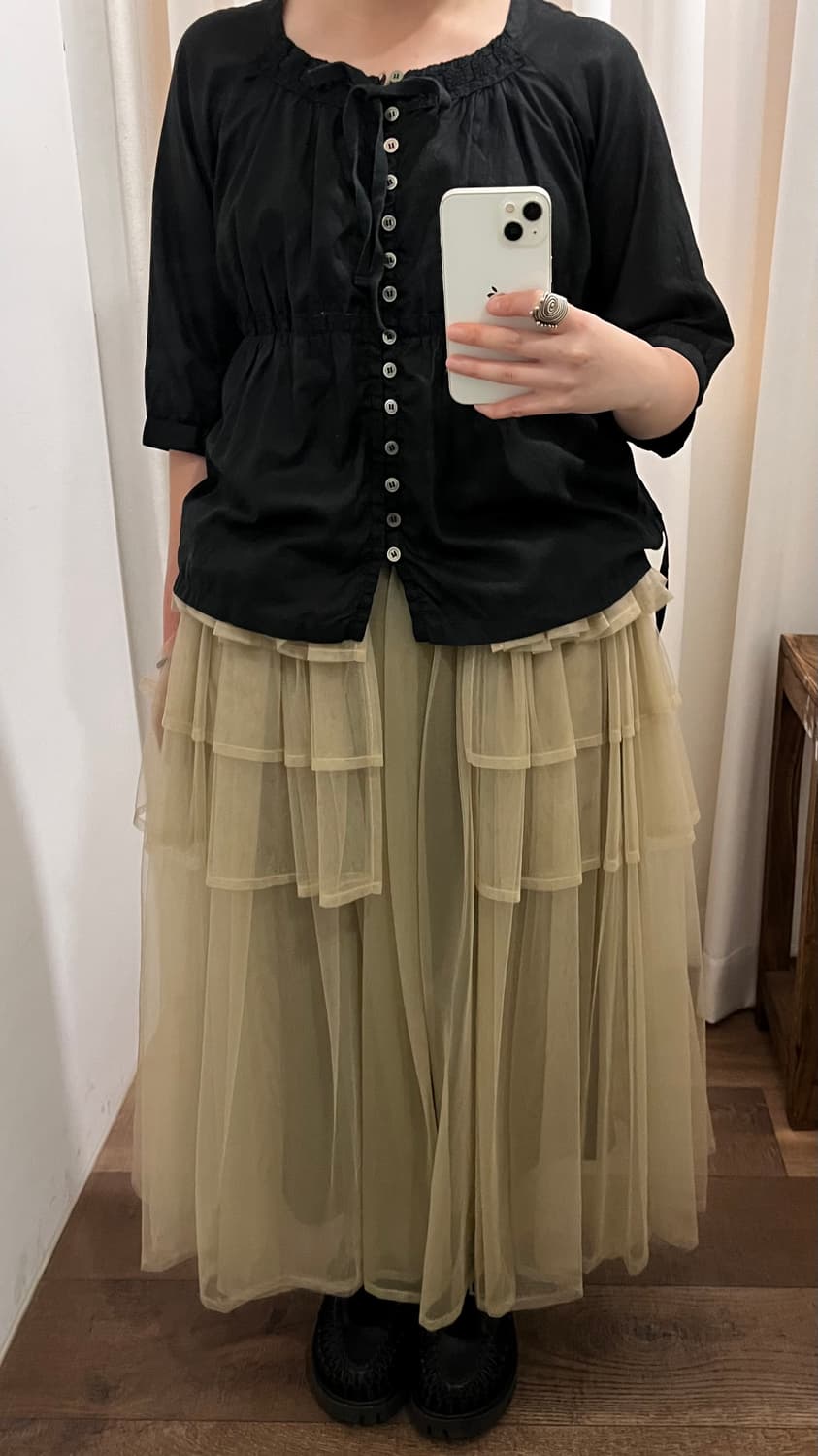 Volumed Layer Belt Tulle Skirt 상품이미지3