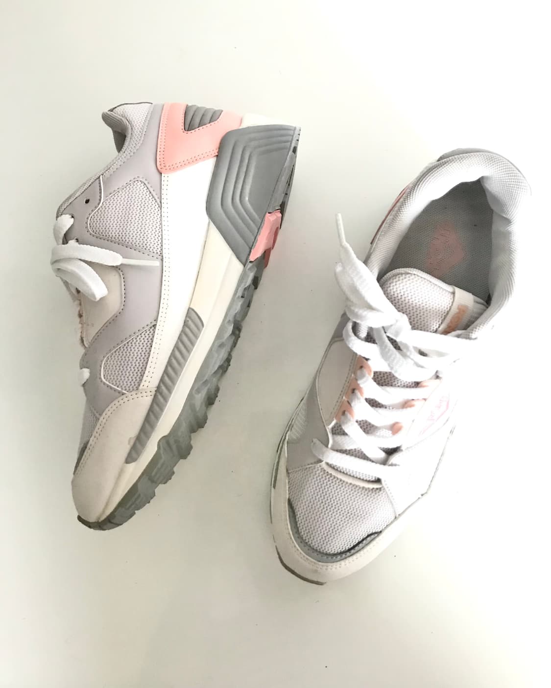 Pony retro babypink-grey platform shoes 상품이미지4