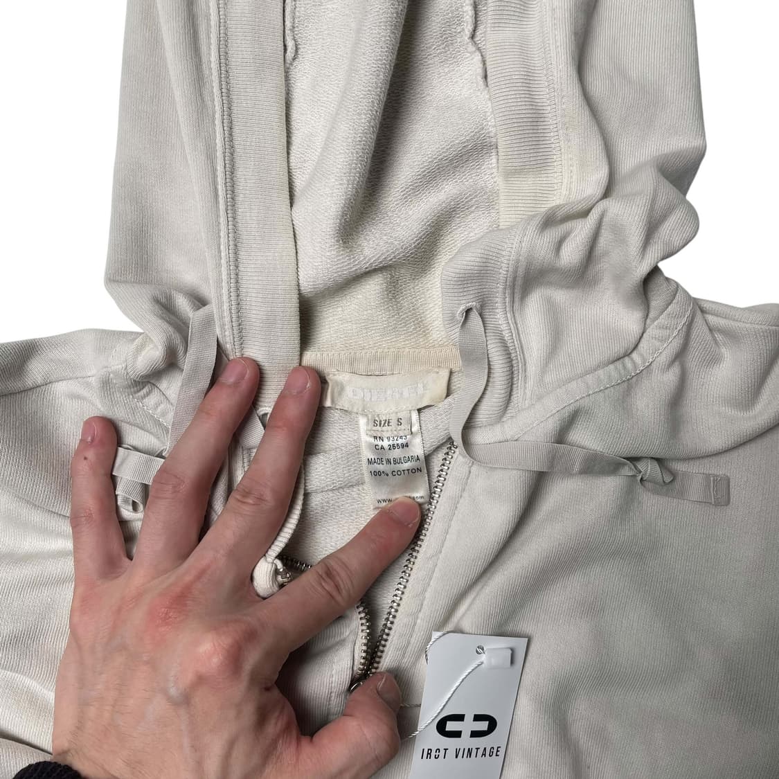 Diesel 'BRAVE'  크롭 집업 후드 상품이미지7