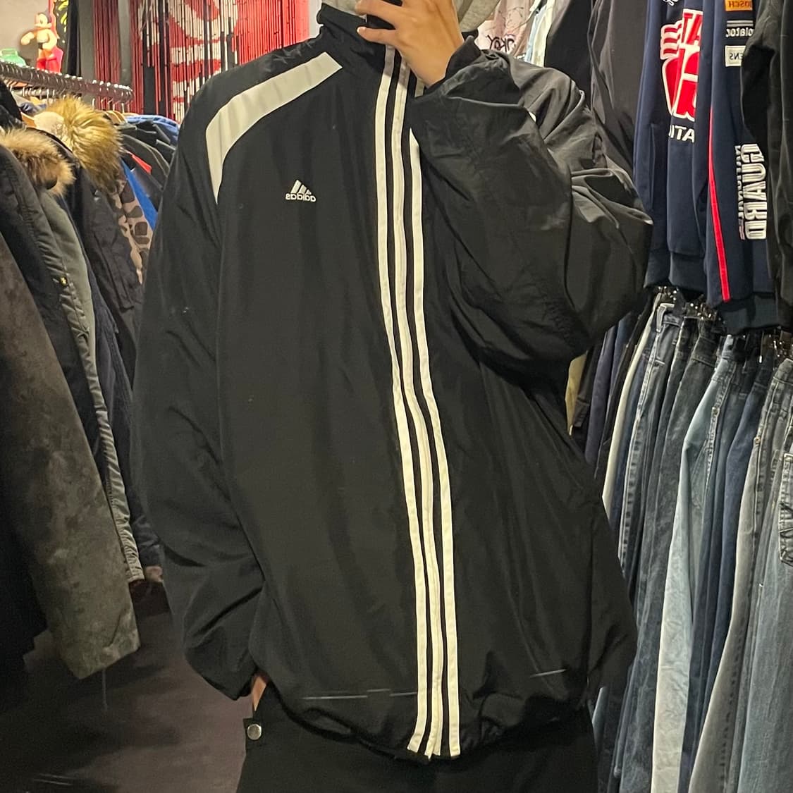 [IM] adidas 아디다스 블랙 바람막이 상품이미지3