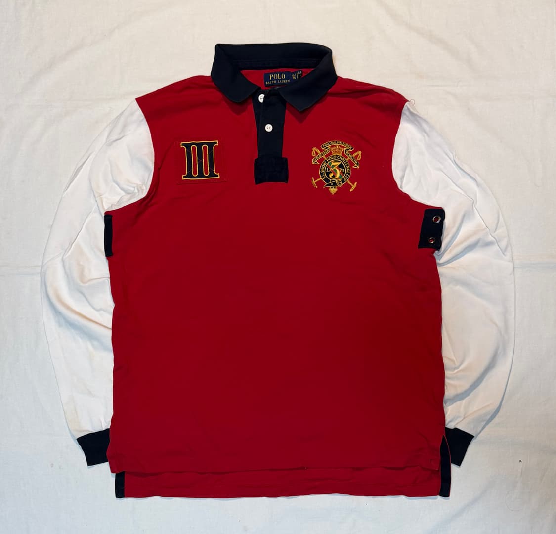 폴로 랄프로렌 빅포니 치프키프 롱슬리브 럭비티 레드 상품이미지1