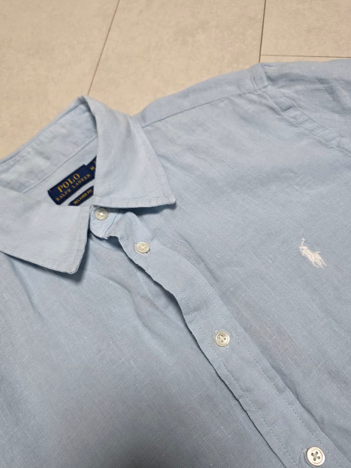 폴로 랄프로렌 셔츠 M 라이트블루 여성용 55반-66반 상품이미지1