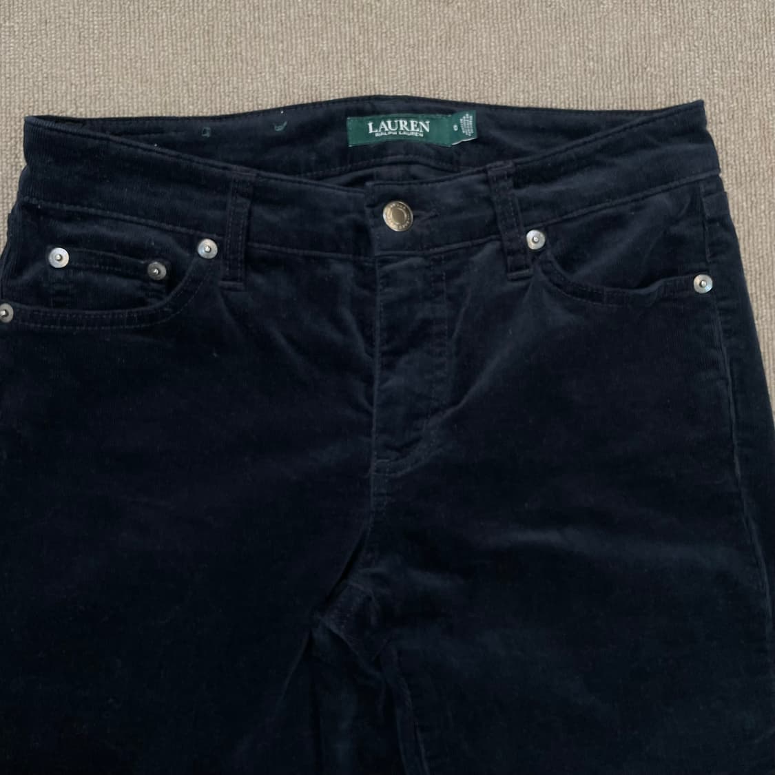 polo 랄프로렌 로렌 코듀로이 우먼스 스트레이트 팬츠  상품이미지4