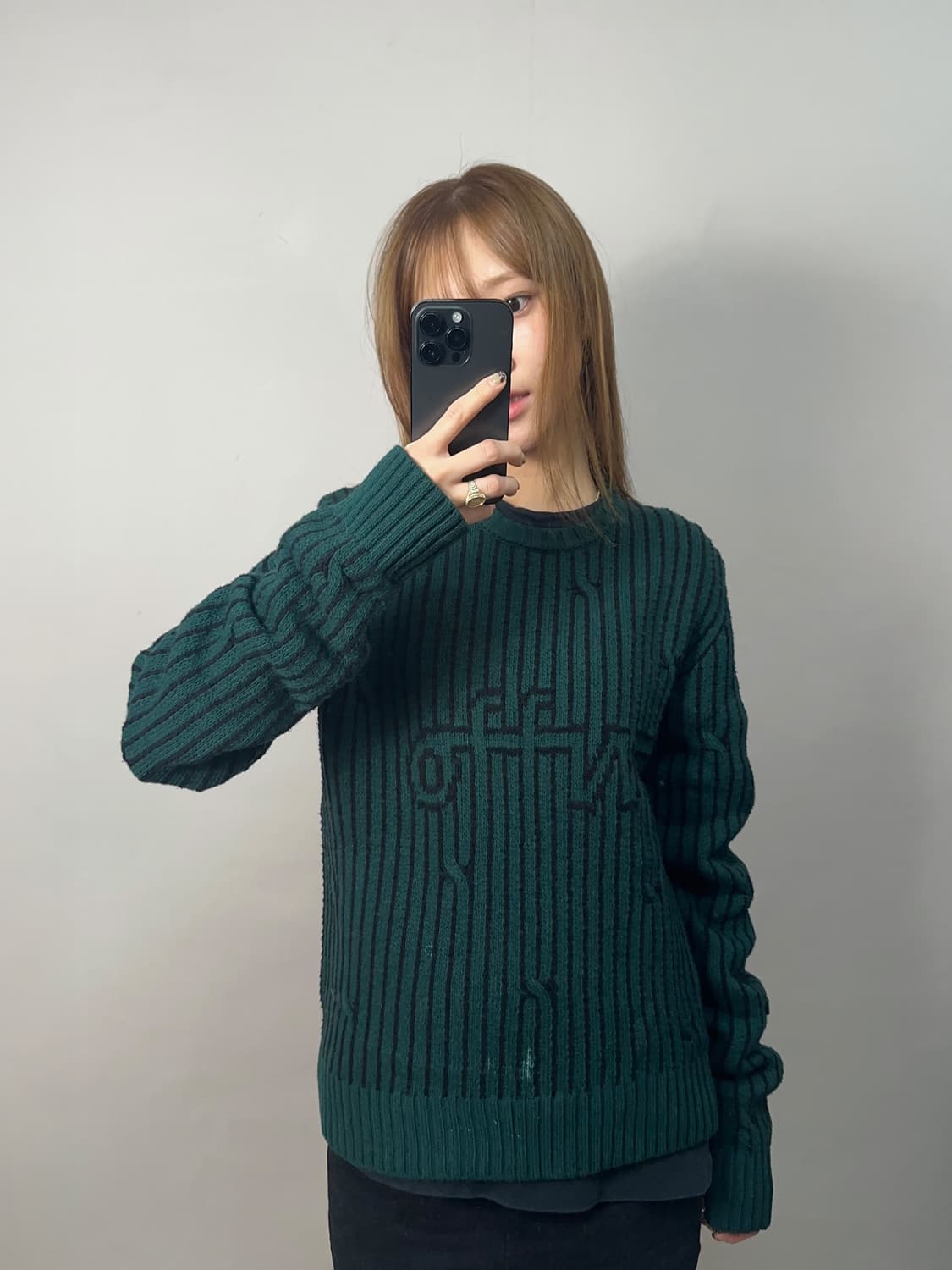 [정품]오프화이트 라인 그래픽 니트 스웨터  상품이미지1